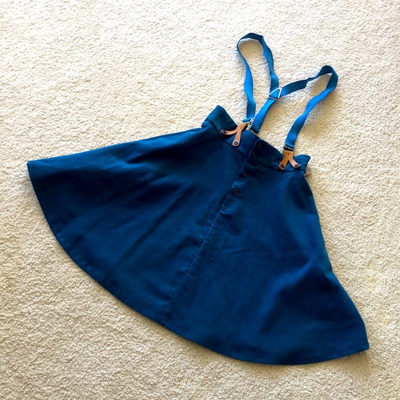 NWT Really Rosy high waist elastic suspender corduroy circle skirt - Picture 1 of 16